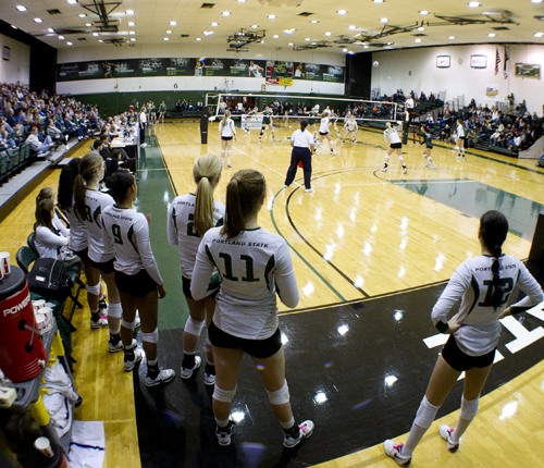 Big time: The Portland State volleyball team hosted the 2011 Big Sky tournament this past weekend, playing for the championship for the fiffth straight season.