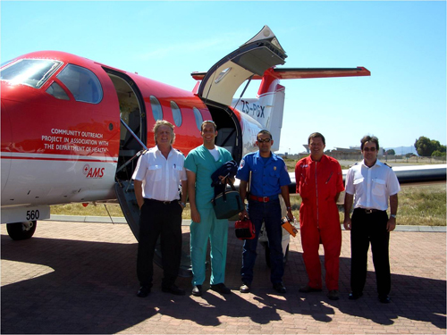 Sterling Humphrey participated in “Life Flights” during his three-month medical internship in South Africa.