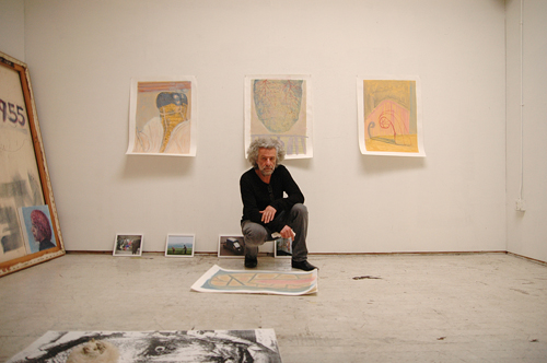 Horia Boboia loses himself in his studio.
