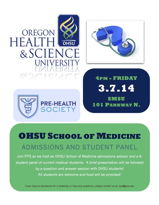 OHSU School of Medicine Admissions Advisor and Student Panel