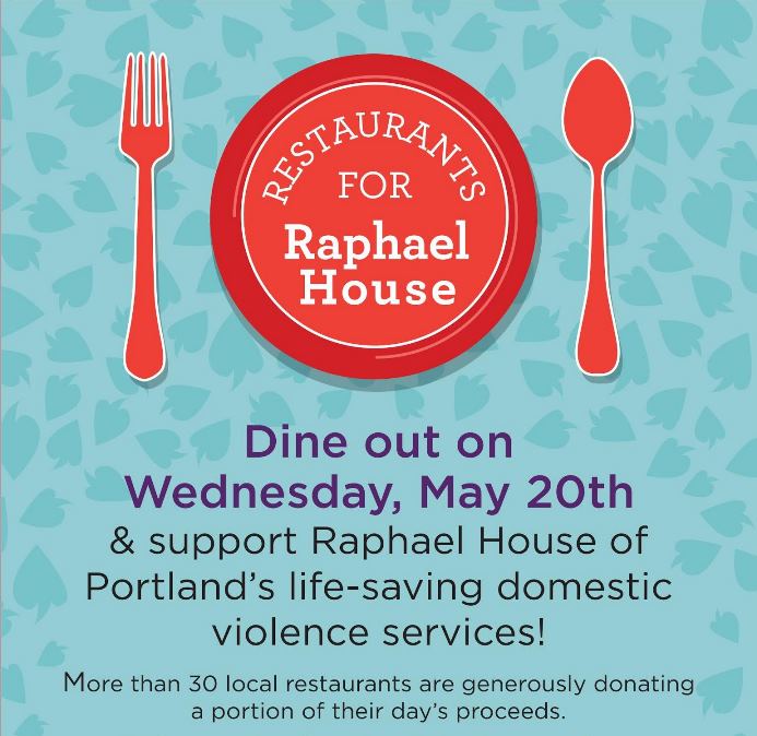 "Restaurants for Raphael House" Dine-out Fundraiser